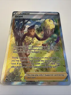 Grant GG62/GG70 Full Art 2023 Pokemon Crown Zenith Galarian Gallery Trainer Card - Image 4