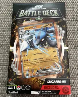 Pokemon Trading Cards - EX Battle Decks - LUCARIO EX (60-Card Deck) brand new - Image 1