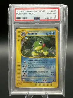 2003 Pokemon Politoed - Holo Skyridge PSA 8 (Pop 106) - Image 1