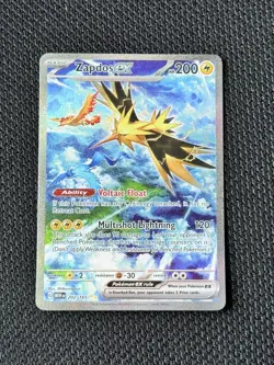 Pokemon Zapdos ex 202/165 SV Scarlet & Violet 151 SIR Holo Articuno Moltres NM - Image 1