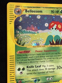 Bellossom 2002 Pokemon H5/H32 Aquapolis Holo LP/MP - Swirl! - Image 2