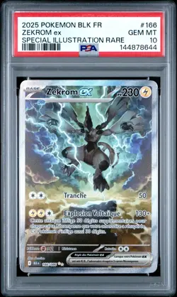Carte Pokemon Zekrom ex 166/86 EV10.5 Foudre Noire PSA 10 GEM MINT 🔥 - Image 2