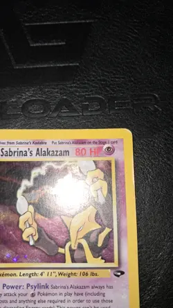 POKEMON SABRINA'S ALAKAZAM HOLO GYM CHALLENGE 16/132 GOOD PLUS - Image 5