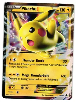 Pokemon TCG Pikachu EX XY174 XY Holo LP/MP - Image 1