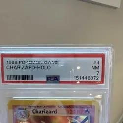 Wizards of the Coast Charizard 4/102 Base Set Holo PSA 7 Pokemon TCG - Image 2