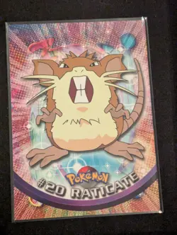 Raticate #20 Topps Pokemon 1999 TV Animation Edition Blue Label Non Holo M20 - Image 1