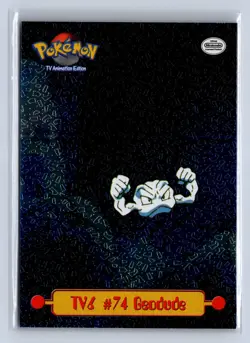 1999 Topps Pokemon TV Animation Edition Foil Geodude #74 - Image 1