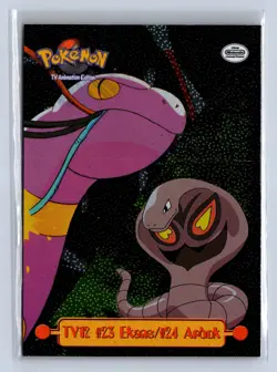 1999 Topps Pokemon TV Animation Edition Foil Arbok Ekans #TV12 - Image 1