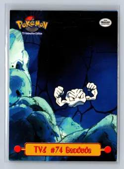 1999 Topps Pokemon Animation TV Geodude #TV6 - Image 1