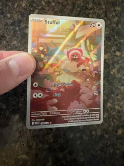 Stufful 154/132 - Pokemon TCG Mega Evolution - NM Illustration Rare FULL ART - Image 3