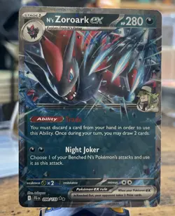 Pokemon TCG Journey Together N's Zoroark ex 098/159 Double Rare -NM - Image 1