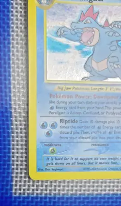 Pokemon TCG Neo Genesis Holo Rare Feraligatr 5/111 - Image 3