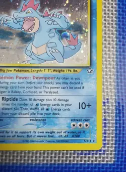 Pokemon TCG Neo Genesis Holo Rare Feraligatr 5/111 - Image 4