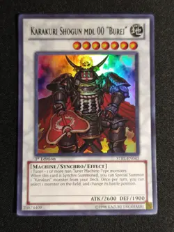 Yu-Gi-Oh! Karakuri Shogun MDL 00 "Burei" STBL-EN043 1st Edition Ultra Rare NM - Image 1