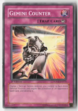 Yugioh - Gemini Counter SOVR-EN075 1st Edition - Stardust Overdrive - Image 1