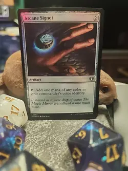 MTG Arcane Signet - Foil art - Commander Masters #0367 - Image 1