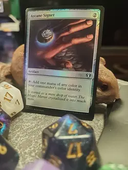 MTG Arcane Signet - Foil art - Commander Masters #0367 - Image 2