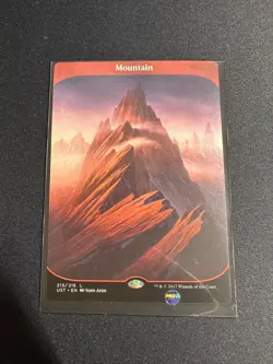 MTG Mountain Unstable 215/216 Full Art Land NM - Image 1