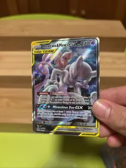 Pokemon Mewtwo & Mew GX Tag Team SM191 Sun & Moon Promo Card NM- LP+ - Image 2