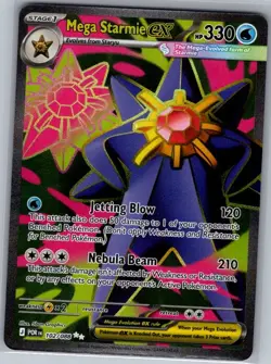 Mega Starmie ex 102/088 ME03: Perfect Order - Pokemon Card - NM - Image 1