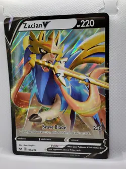 Zacian V 138/202 Jumbo Card Promo Ultra Rare Full Art Holo Pokemon TCG English - Image 4