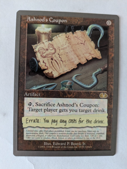 Ashnod's Coupon Unglued MTG NM Free shipping with tracking - Image 1