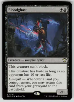 Bloodghast Rare Commander: Secrets of Strixhaven 210 MTG Near Mint 2026 - Image 1