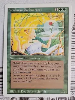 MTG Verduran Enchantress x1 LP ~Revised (Magic the Gathering)*Free Shipping* - Image 1