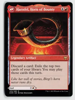 MTG Birgi, God of Storytelling *FOIL* Harnfel, Horn of Bounty - Kaldheim #123 - Image 2