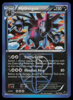 Hydreigon 78/116 Holo Rare Plasma Freeze Pokemon Holo Lightly Played - Image 1