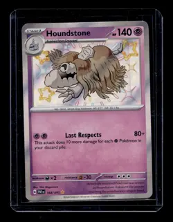 Pokemon TCG Pokemon Houndstone Houndstone Holo Paldean Fates 168/091 - Image 1