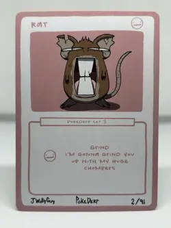 RATTICATE x RAT 2/91 - JWILLY POKEDERP POKEMON CARDS ( PSA BGS CGC TCG TAG ) - Image 1