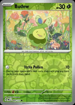 BUDEW 004/131 COMMON PRISMATIC EVOLUTIONS POKEMON REVERSE HOLO NM - Image 1