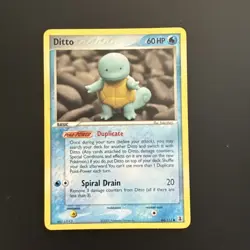 2005 Pokemon Ditto (Squirtle) EX Delta Species 64/113 Non-holo - Image 1