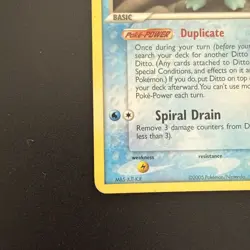 2005 Pokemon Ditto (Squirtle) EX Delta Species 64/113 Non-holo - Image 2