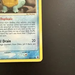 2005 Pokemon Ditto (Squirtle) EX Delta Species 64/113 Non-holo - Image 5