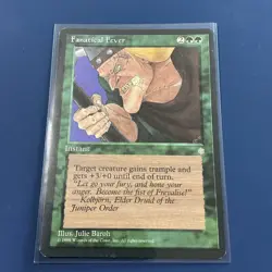 Fanatical Fever - Ice Age - MTG Magic - Uncommon - Green Instant LP - Image 1