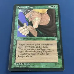 Fanatical Fever - Ice Age - MTG Magic - Uncommon - Green Instant LP - Image 2
