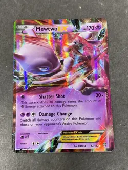 Pokemon Mewtwo EX 62/162 Breakthrough Holo LP - Image 1