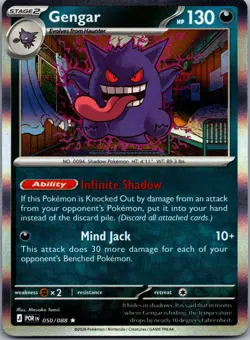 Gengar 050/088 Rare Perfect Order Pokemon Holo Near Mint - Image 1