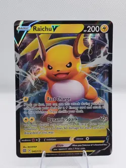 Raichu V 045/172 Swsh09: Brilliant Stars Ultra Rare Holo Pokemon TCG English - Image 1