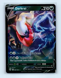Pokemon tcg SWSH10: Astral Radiance Darkrai V Near Mint or Better - Image 1