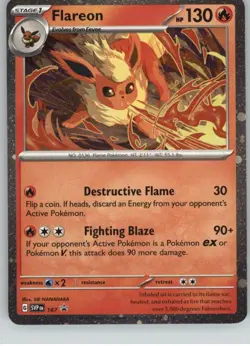 Flareon (Cosmos Holo) 167 Holo Promo Scarlet & Violet Promo Pokemon Near Mint - Image 1