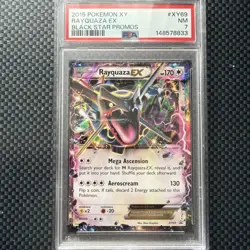 Rayquaza EX XY69 Shiny Black Star Promo Holo PSA 7 - Image 1