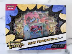 Pokemon TCG Ascended Heroes ex Box Mega Feraligatr Emboar Meganium Lot of 3 - Image 2