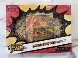 Pokemon TCG Ascended Heroes ex Box Mega Feraligatr Emboar Meganium Lot of 3 - Image 3