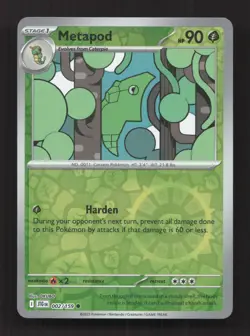 Metapod 002/159 Common Journey Together Pokemon Reverse Holo Near Mint - Image 1