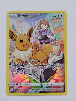 Pokemon Eevee Ultra Rare SWSH09: Brilliant Stars Trainer Gallery TG11/TG30 NM - Image 1