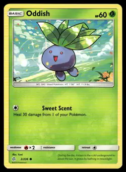 POKEMON ODDISH COSMIC ECLIPSE 2/236 C NM/M - Image 1