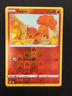 Vulpix 028/264 Common Fusion Strike Pokemon Reverse Holo Lightly Played - Image 1
